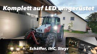 LED Scheinwerfer nachrüsten | Steyr 9086 | IHC 433 | Schäffer 2028 | Bauernhofteam