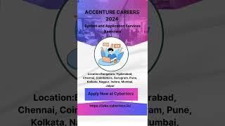 Accenture Careers 2024 #Accenture #CyberteczJobs