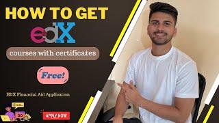 How to get edX online courses for FREE with certificate | edx financial aid