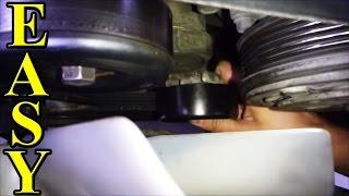 Belt Tensioner Pulley, How to replace (EASY and CHEAP)