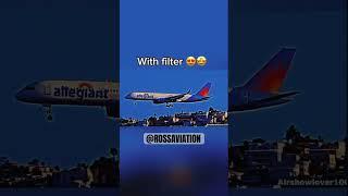 No filter vs with filter #aviation#aviationchannel@Blue_Barron_843#rossaviation #viralvideo