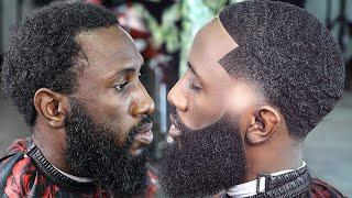 EPIC TRANSFORMATIONHE PAID $250 FOR THIS HAIRCUT/ LOW TAPER/ FADED BEARD/ BARBER TUTORIAL