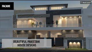 25 BEAUTIFUL PAKISTANI HOUSE DESIGNS |  Layout Plans and Front elevations of houses in Pakistan