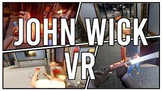 This Super Family Friendly John Wick Vr Game Is INSANE | Hard Bullet