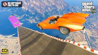 GTA 5 No Copyright Gameplay - 189 | Free To Use | Mega Ramp | Ultra Realistic Graphics Gameplay 4K