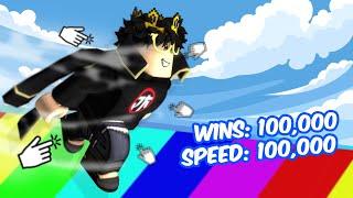UNBOXING EPIC WITH 100,000 WINS! - Race Clicker - ROBLOX
