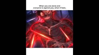 When you are alone and everyone is against you, when it feels. #demonslayer #muzan #thoughts #anime
