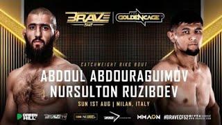 Nursulton Ruziboev Yutqazdimi? Nursultan Ruziboev vs Abdoul Abduragimov yangi jangi.