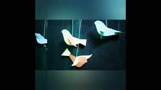 How to make paper bird #shorts #diy #paper craft #3d bird