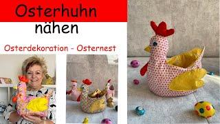 Wie du eine schöne Osterdekoration, Osternest nähen kannst