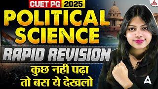 CUET PG Political Science Last Minute Revision for CUET PG 2025 | Political Science Special