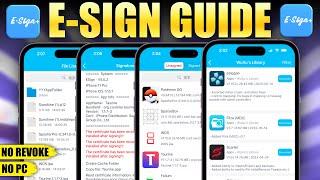 eSign iOS Guide : Ultimate Sideloading Guide Without Revokes