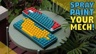 Spray Painting a Mechanical Keyboard!