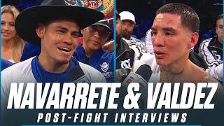 Reactions From Emanuel Navarrete And Oscar Valdez | POST-FIGHT INTERVIEW