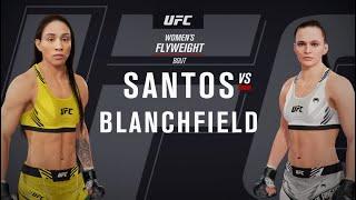 UFC on ESPN 50 Santos vs Blanchfield Flyweight Fight Simulation EA Sports UFC 4 