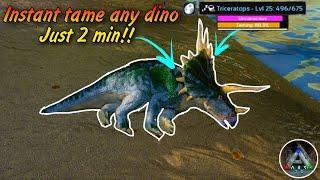 FASTEST way to Tame Dinos!! (ark mobile)