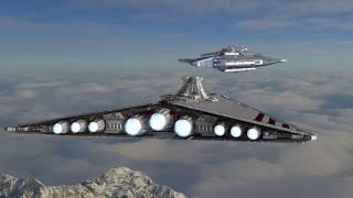 Harrower Dreadnought VS Sector Star Destroyer - Star Wars Empire At War Remake