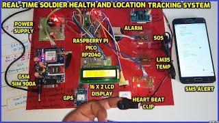 Real time Soldier Health and Location Tracking System Raspberry Pi Pico