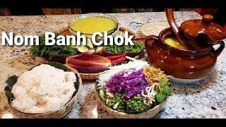 Nom Banh Chok - Cambodian Traditional Recipe @Bopha's Kitchen - Simple - Delicious - Healthy