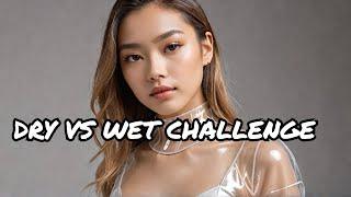 4K Transparent Clothes Dry vs Wet Try on Haul with Aisu