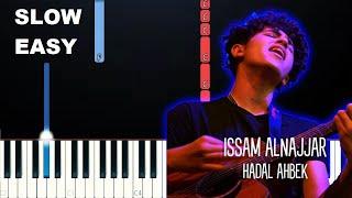 Issam Alnajjar - Hadal Ahbek (SLOW EASY PIANO TUTORIAL)