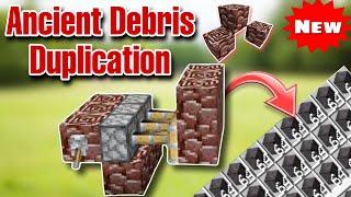 Minecraft 1.21 - ANCIENT DEBRIS DUPLICATION  ( GLITCH )  EASY TUTORIAL (  jAVA/BEDROCK )