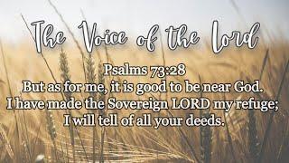 Psalms 73 28 The Voice of the Lord  October 5, 2021 by Pastor Teck Uy