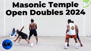 Tavo & Gio vs Ariel & Sam Clutch 4K | Masonic Temple Open Doubles 2024 | QUARTER-FINALS