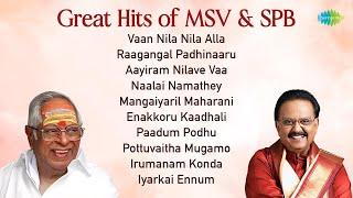 Great Hits of MSV & SPB | Vaan Nila Nila Alla | Raagangal Padhinaaru | Aayiram Nilave Vaa