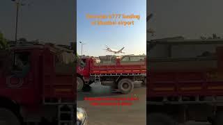 Emirates B777 at Mumbai airport #emirates #aircraft #mumbai #trending #vistara #boeing #b777 #dubai