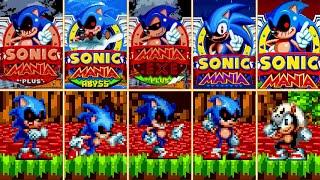 Evolution of Sonic Mania.EXE Mods - Sonic.EXE Collection