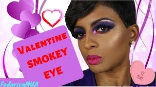 Valentine Inspired Purple Smokey Eye |  Valentines Day Makeup | GRWM