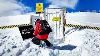 Skipiste wie Militärbereich ️ Gefährlichste Ski-Abfahrt Kanadas (Delirium Dive)