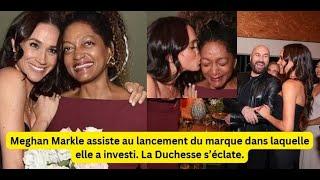 Meghan Markle assiste au lancement du marque dans laquelle elle a investi. La Duchesse s’éclate.