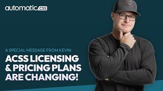 Important Message: ACSS Licensing/Pricing Plans Are Changing!