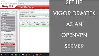 How to configure OpenVPN server on Vigor Draytek