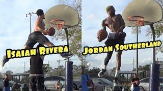 WE SHUT DOWN THE BASKETBALL COURT: Isaiah Rivera And Jordan Southerland Dunk Session!!