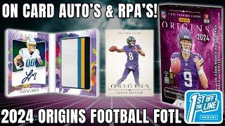 AWESOME BOX! 2024 Panini Origins Football FOTL Review!