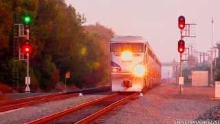 Amtrak & Coaster Trains in Carlsbad, CA (August 23rd & 25th, 2013)