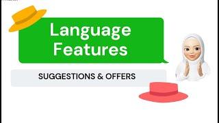 Language Features of Suggestions and Offers - English SMA