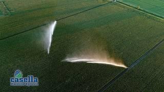 Casella Hose reels sprinkler Irrigation - corn - Irrigazione mais con irrigatore Casella