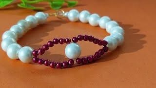 How to make beaded bracelet hand made / bracelet tutorial step by step