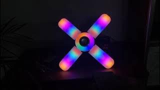 Foco Led Rgb De 12w Con Bocina Bluetooth Control Y Remoto