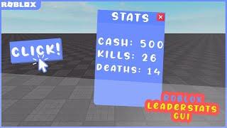 How To Make A Leaderstats Gui In Roblox Studio