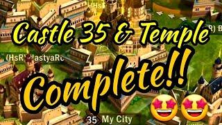 War and Order "Castle 35 & Temple Complete!!"