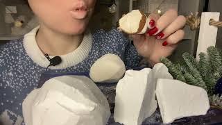 ASMR Crunching with sand grades of chalk/ Хруст песочными сортами мела‼️#mukbang #chalkeating #asmr