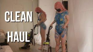 [4K Housewife] ️ Body art suit | How to clean floor | Body art Haul | Try Haul