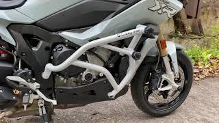 BMW S1000XR 2020 защитный комплект Crazy Iron: клетка, сабкейдж, колёсные пеги