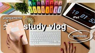 STUDY VLOG Produtivo | Estude Comigo | Rotina de Estudos (narrado)