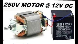 How to run a 220v mixer motor to run a 12v into dc